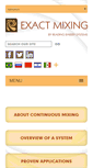 Mobile Screenshot of exactmixing.com