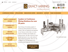 Tablet Screenshot of exactmixing.com